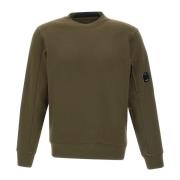 C.p. Company Grön Bomulls Sweatshirt med Ficka Green, Herr