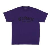 Carhartt Wip Svart Onyx Tee Streetwear T-shirt Purple, Herr