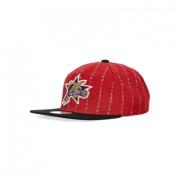 Mitchell & Ness NBA City Pinstripe Deadstock Keps Red, Herr