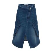 JW Anderson Denim Skirts Blue, Dam