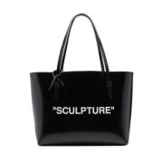 Off White Tote Bags Black, Dam