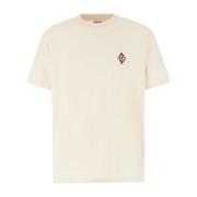 Marcelo Burlon T-Shirts Beige, Herr