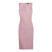 Versace Midi Dresses Pink, Dam