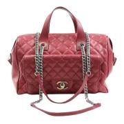 Chanel Vintage Pre-owned Laeder handvskor Red, Dam