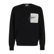 JW Anderson Round-neck Knitwear Black, Herr