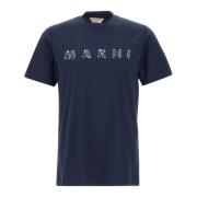 Marni Herr Snygga T-shirts och Polos Blue, Herr