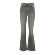 Mother Flared Jeans Gray, Dam