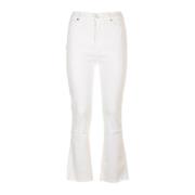 7 For All Mankind Vit Slim Kick Luxe Vintage Jeans White, Dam