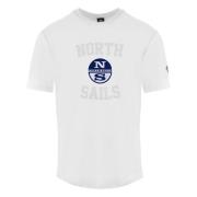 North Sails Enfärgad Crewneck T-Shirt White, Herr