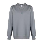 C.p. Company Metropolis Serie Logo Sweatshirt Gray, Herr