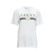 Gucci Vintage Pre-owned Bomull toppar White, Dam