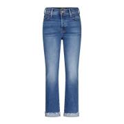 Mother Straight Jeans Blue, Dam
