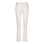 Mother Slim-fit Trousers Beige, Dam