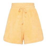 MVP wardrobe Sportig-chic aprikos shorts för komfort Orange, Dam
