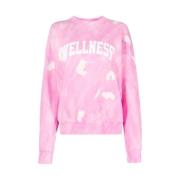 Sporty & Rich Tie-Dye Wellness Sweatshirt Pink, Dam