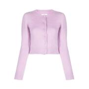 Maison Margiela Lila Angora Tröja Purple, Dam