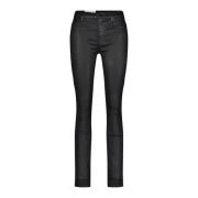 7 For All Mankind Super Skinny Ankle Jeans Black, Dam