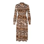 Baum und Pferdgarten Tiger Print Maxi Klänning Multicolor, Dam