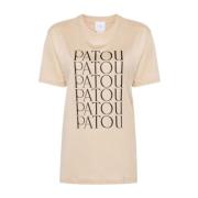 Patou T-Shirts Beige, Dam