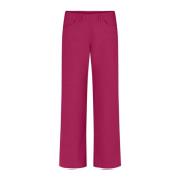 LauRie Wide Trousers Purple, Dam
