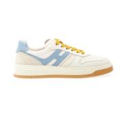 Hogan Vita Läder Sneakers Ss24 Memory Foam White, Herr