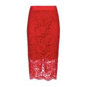 Doris S Midi Skirts Red, Dam