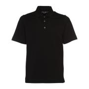 Circolo 1901 Premium Svart Piquet Polo T-shirts Black, Herr