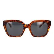 Celine Geometriska solglasögon Havana Leopard Mörkgrå linser Brown, Un...