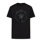 Versace Broderad T-shirt Black, Herr