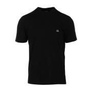 C.p. Company Jersey Logo Svart T-shirt Black, Herr