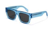 Palm Angels Blå Solglasögon med Originalfodral Blue, Unisex