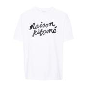 Maison Kitsuné Vita T-shirts och Polos White, Herr