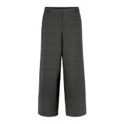 LauRie Wide Trousers Gray, Dam
