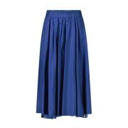 Kiltie Midi Skirts Blue, Dam