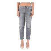 Dondup Loose-fit Jeans Gray, Dam