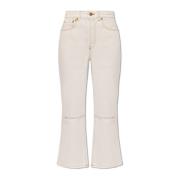 Jacquemus Kick flare jeans White, Dam