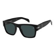 Eyewear by David Beckham Bold Sunglasses in Black/Dark Blue Black, Her...