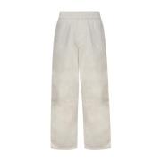 Burberry Wide Trousers White, Herr