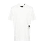 Y-3 Modern Grafisk T-shirt White, Herr