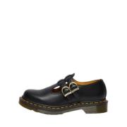 Dr. Martens Stiliga platta skor med dekorerad tå Black, Dam