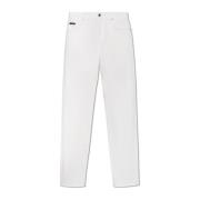 Dolce & Gabbana Jeans med logotypapplikation White, Dam