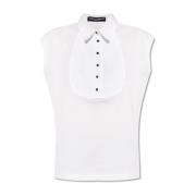 Dolce & Gabbana T-shirt med krage White, Dam