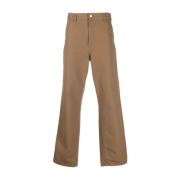 Carhartt Wip Straight Trousers Brown, Herr