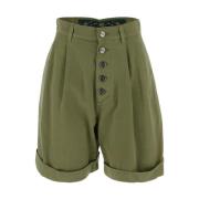 Etro Short Shorts Green, Dam