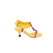 Prada Vintage Pre-owned Laeder klackskor Yellow, Dam