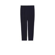 Max Mara Studio Slim-fit Trousers Blue, Dam