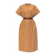 Jil Sander Oversize klänning Brown, Dam
