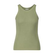 Adriano Goldschmied Sleeveless Tops Green, Dam