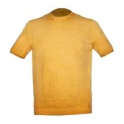 Alpha Studio Reverse Cold Honung Bomull T-shirt Yellow, Herr