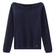 Woolrich Round-neck Knitwear Blue, Dam